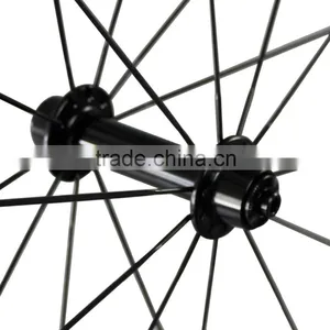 ICAN 700c Road Disc Brake Carbon Wheel,bicycle Carbon Wheelset 50mm CX-Ray Spokes V Brake 50c thumbnail-3