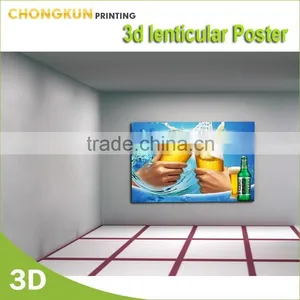 3d Hot Beer Advertising Lenticular Poster thumbnail-1