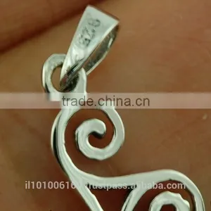Tiny Silver Celtic Triskele Triple Spiral Pendant, Pn135 thumbnail-3