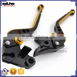 BJ-LS-011 Golden Motorcycle Long Clutch Brake Lever Set CNC Aluminum for Yamaha MT-01 thumbnail-3
