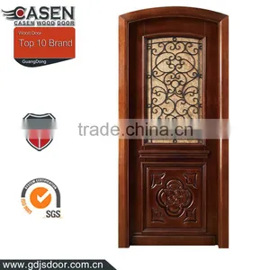 Modern Black Walnut Arched Top Interior Doors thumbnail-6