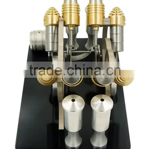 Hot Air Stirling Engine Model V4 Industrial CNC Machining Parts thumbnail-2