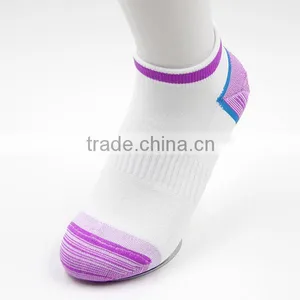 High Quality Non Slip Women White Ankle Socks thumbnail-2