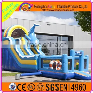 Blue Whale Inflatable Water Slide thumbnail-1