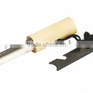 Wood Round Handle Fire Starter With Rod Stick thumbnail-1