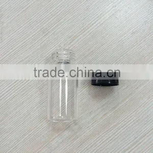 5ml Transparent Color Tube Glass Bottle With Black Cap thumbnail-1