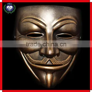 Souvenir Gifts Resin Bronze Custom Vendetta V Mask thumbnail-1