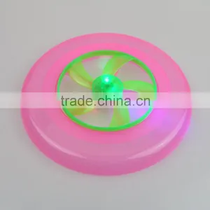 2015 Zhejiang Ningbo New Windmill Design Led Plastic 9 Inch 23cm Frisbee With Hole thumbnail-5