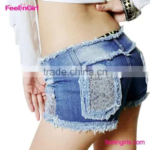 Hot Pants Jeans Sexy Hot Short Jeans For Women thumbnail-6