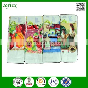 China Supply 100% Cotton Personalized Cotton Velour Printed Kitchen Towels Supplier's Choice thumbnail-1