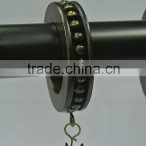 Beaded Curtain Eyelet Ring With Clip For 1-1/2", 1-3/4" and 2" Gold Curtain Rods thumbnail-6