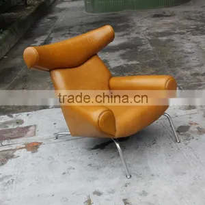 Hans J. Wegner Famous Design ox Chair With Ottoman thumbnail-6