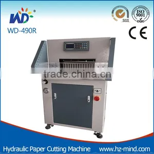 Professional Manufacturer New Design Cutting Width 80mm Hydraulic Paper Cutting Machine (WD-490R) thumbnail-1
