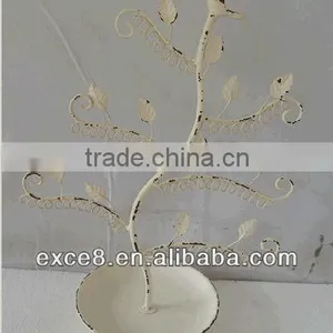 Antique White Handmade Metal Jewelry Display Holders thumbnail-1