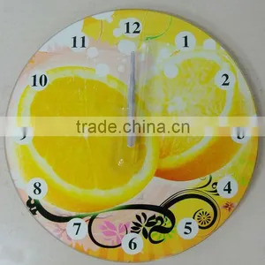 Wholesale Glass Decorative Wall Clock Design, Fashion Colorful Wall Mounted Clock thumbnail-3