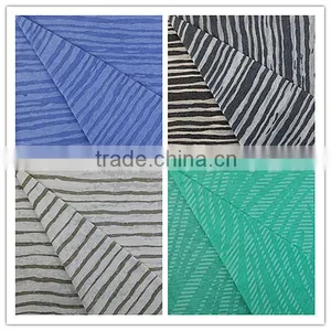 2015 Hot Selling Esse Textile Knitted Fabric T/R Striped Burnout Fabric for Clothes thumbnail-2