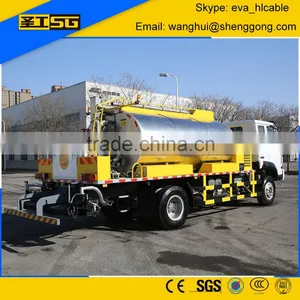 8000 Liter Emulsion Asphalt, Computerized Emulsion Asphalt Distributor thumbnail-1