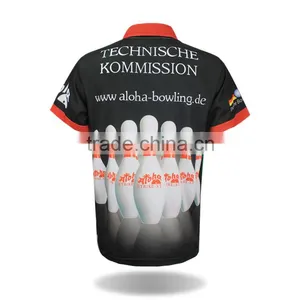 Custom Chinese Clothing Manufacturers Bowling Polo Shirts Customized Logo thumbnail-2