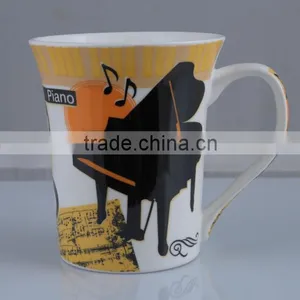 Piano Pattern Music Cup, Music Note Mugs thumbnail-4