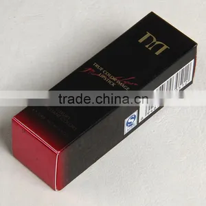 Art Paper Printed Red Inside With Glossy Lamination Package Box for the True Color Image Lipstick thumbnail-3