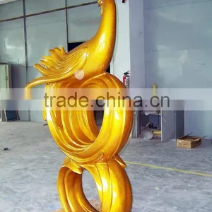 Fiberglass Statue Golden Color thumbnail-3