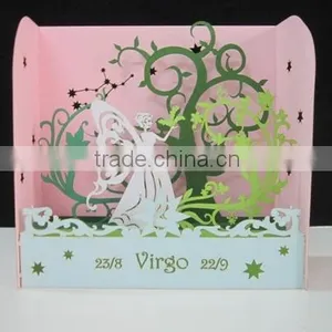 Virgo New Zodiac 3d Pop up Card thumbnail-1