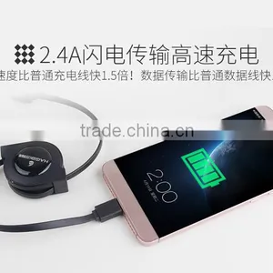 Retractable USB 3.0/3.1 Type-C Male to USB Male Sync Charger Cable thumbnail-5