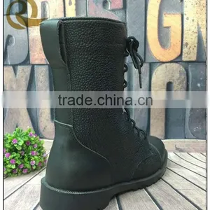 Hot Sale Black Leather Army Military Combat Tactical Boots for Man thumbnail-4