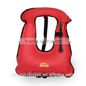 Eco-friendly Polyester Swimming Buoyancy Jacket Air Inflatable Donut Vest thumbnail-2