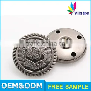 Custom Logo Imitation Bronze Color Jeans Button thumbnail-1