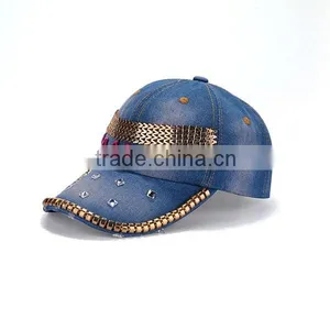 Fashion Design Cheap Denim Baseball Caps thumbnail-3