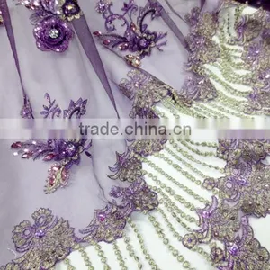 2014 Fashion Purple French Lace thumbnail-1
