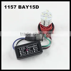 Car Accessories BAY15D 1157 S25 Canbus LED Light Bulb Warning Decoder Load Resistor Socket Error Free Parking thumbnail-1
