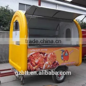Multi Function New Mobile Food Cart Striped With Stainless Steel Body thumbnail-1