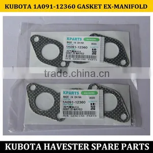 HIGH QUALITY OF KUBOTA DC70 DC60 PARTS KUBOTA 1A091-12360 GASKET EX-MANIFOLD thumbnail-1