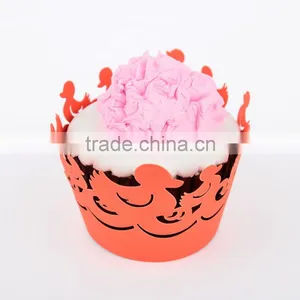 High Quality Laser Cut Cupcake Wrapper With Customized Designs thumbnail-1