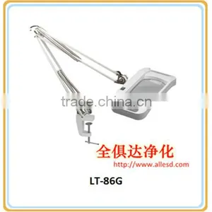 Antistatic Rectangle C-clamp Illuminated Magnifying Lamp thumbnail-6