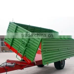Hot Selling 7CX-5T 5 Ton Side Tipping Farm Trailer With CE Certificate thumbnail-1