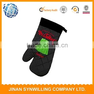 Logo Printed 100% Cotton Oven Mitt Print Souvenir Heated Gloves thumbnail-4