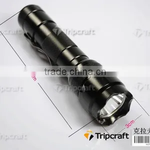 Waterproof c Ree Xm-l t6 Led Flashlight 502b High Power Police Flash Light thumbnail-1