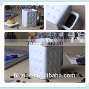 Ceramic Biscuit Shape Mug Cookie Design Cup thumbnail-2