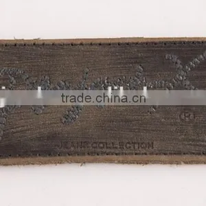 Custom Embossed Jeans pu Imitation Leather Labels thumbnail-1