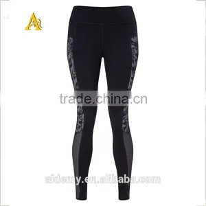 Active High Quality Hot Spandex GYM Workout Seamless Womens Leggings Plain thumbnail-3