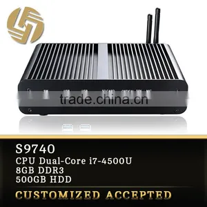 High Quality 8GB DDR3 RAM I7-4500u Mini pc Fanless Computer thumbnail-1