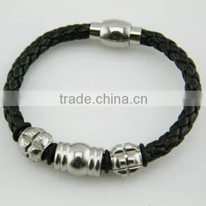 Magnetic Bracelet Mens LeatherBL6951 thumbnail-1