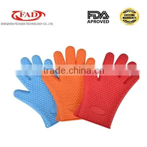 3% Discount BBQ Tools Heat Resistant Silicone BBQ/Grill Gloves thumbnail-3
