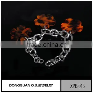 Hot Selling Designs, Brass Bracelet Jewelry, Plastic Stone Bracelet thumbnail-2