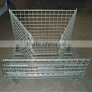 Wire Mesh Container With Wheels for Auto Components thumbnail-2