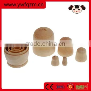 Hot Handmade Wooden Unpainted Doll thumbnail-1