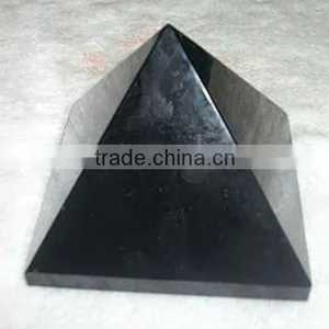Different Semi-precoius Gemstones Obsidian Pyramid for Jewelry thumbnail-1